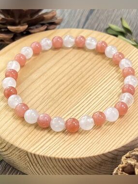 💎4/$20💎Sandstone w White Stone Bracelet (PREVIEW)